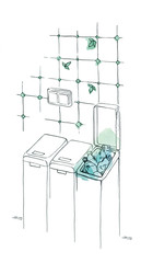 Containers for separate collection of garbage.