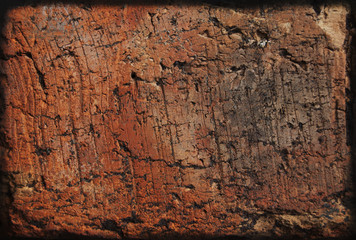 Brick wall background, orange redbrick