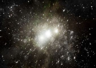 galaxy in a free space