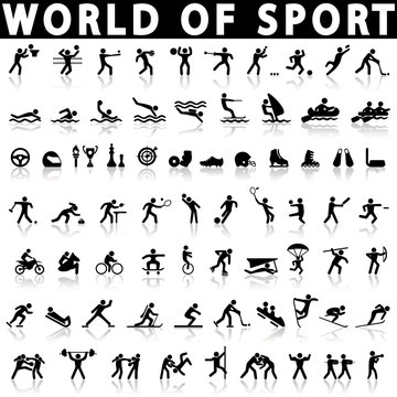 sports icons set.