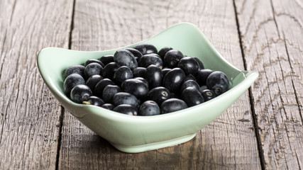 Olives in ceramic bowl