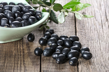 Olives in ceramic bowl
