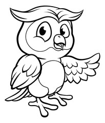 Cartoon Owl Character