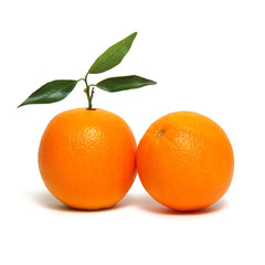  orange fruit isolated on white