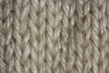 Texture of white woven macro surface