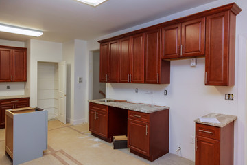 A worm's view installed in a new kitchen