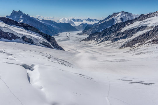 Aletch glacier landscapes