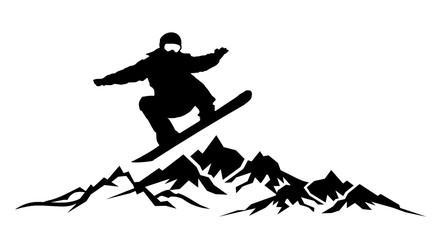 Snowboarder - obrazy, fototapety, plakaty