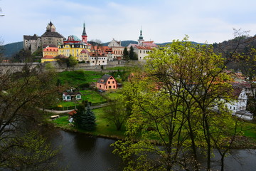 Fototapeta premium Nice castle in a landscape view, Czech