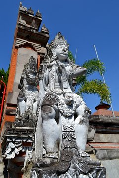 The image in the Indonesian temple