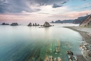 Tormenta en Gueirua con sus canales bajo el agua!