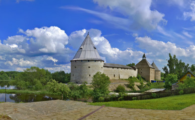Fototapeta na wymiar Russia, fortress Staraya Ladoga