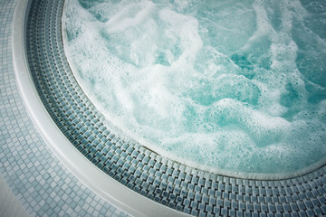 Jacuzzi in close up