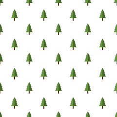 Christmas tree pattern on  white background, vector, esp10