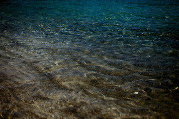 
Beautiful blue sea, view from water Park