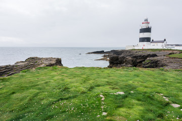 Fototapeta na wymiar Landscapes of Ireland. Hook Head lighthouse