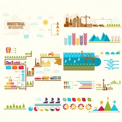 Infographic industrial