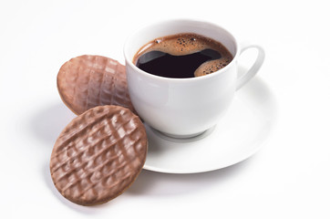 Coffee and chocolate cookies