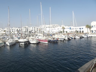 Fototapeta na wymiar Port cap marina