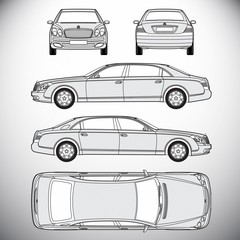 Automobile.Template for graphic design