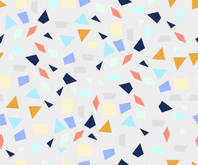 Terrazzo seamless pattern. Vibrant colors