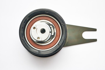 tension pulley isolated on the white background