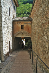 Fototapeta na wymiar Assisi, l'eremo delle carceri di San Francesco
