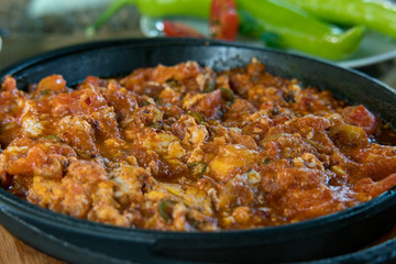 Menemen, domatesli omlet