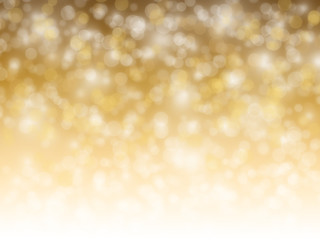 De focused of golden shiny lights for background
