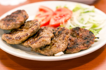 Traditional Grilled Turkish meatball ( Kofte )