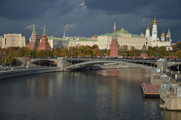 Moscow city before the thunderstorm