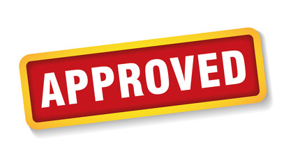 approved sign label stamp