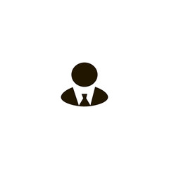 Businessman icon. flat design