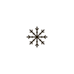 snowflake Icon. flat design