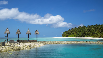 Perfect tropical island paradise beach