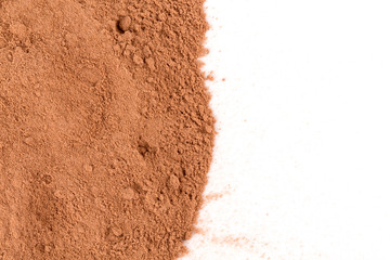 cocoa powder isolated
