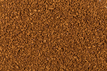 Pile of instant coffee grains