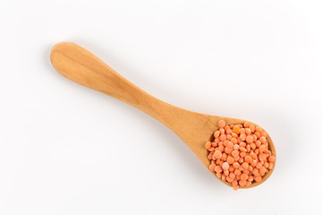 Red organic lentils