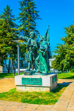 Statue of Knez Milos in Belgrade, Serbia