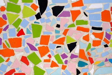 Panele Szklane Podświetlane  Tło. Abstrakcyjna mozaika w jasnych i różnych kolorach.