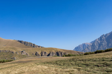View of the city of Stepantsminda