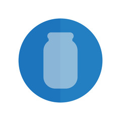jar , bottle icon vector. glass jar.