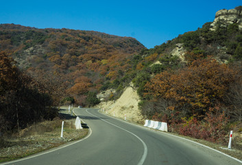 Autumnal landscape of Kartli region