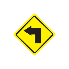 turn left sign