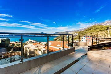 Fototapeta premium Luxury apartments with sea view and terrace