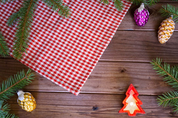 Merry Christmas / holidays decorative and place for a text