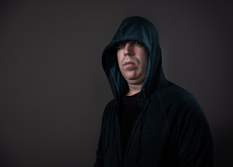 Man Wearing Hoodie