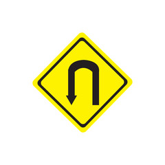 U-turn point sign