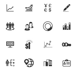 Business icons set