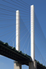 Fototapeta na wymiar QEII Bridge over the River Thames